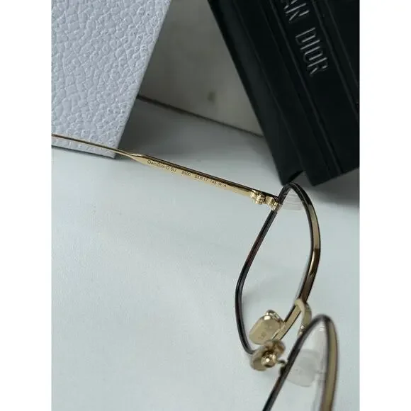 NEW Dior GemDiorO SU Eyeglasses Frames in Gold Brown - Picture 8 of 8